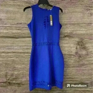 NWT Gianni Bini Royal Blue Scuba Laser Cut Out
Cocktail Dress (XS)